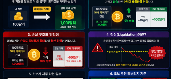 코인 선물 레버리지 뜻과 위험성 (초보 필수 개념 정리)